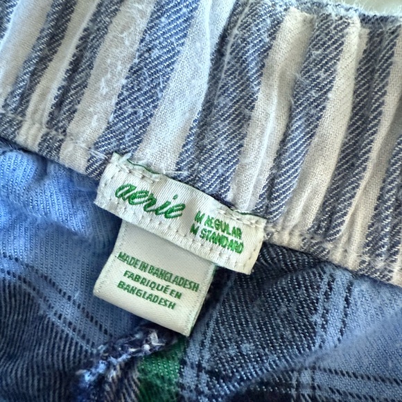 Aerie Blue and Green Plaid Pajama Set - Picture 5 of 5